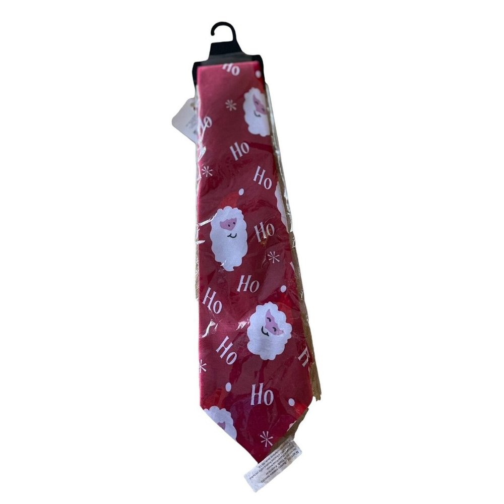 Red Musical Press Here‎ Novelty Christmas Tie Plays Jingle Bells 54"